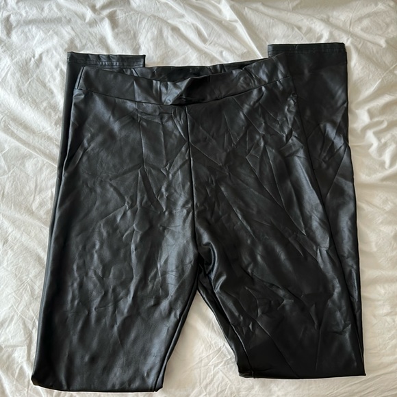 Lulus faux leather black leggings large - Picture 1 of 2